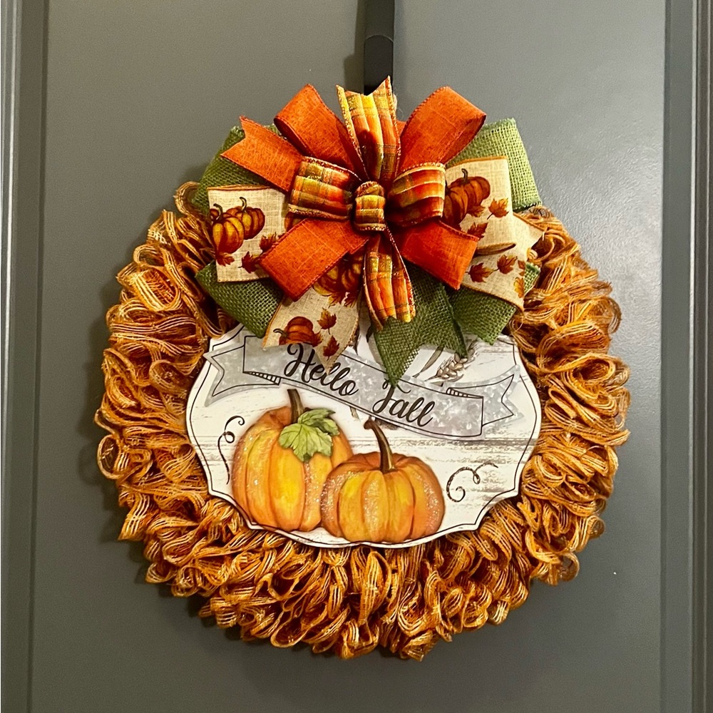 Fall harvest wreath